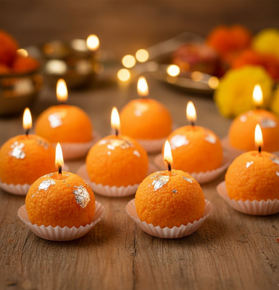 4 Laddu Candle