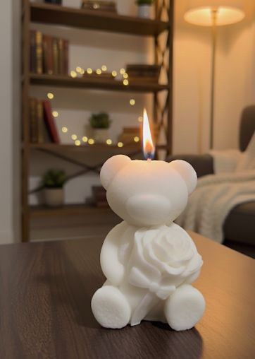 Teddy Bear Candle